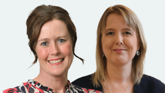 Headshot of Stephanie Cartwright and Tracey Bleakley