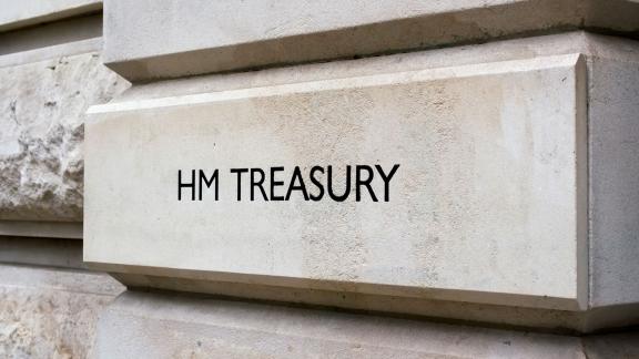 HM Treasury sign