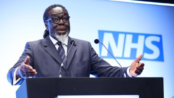 Lord Victor Adebowale speaking at ConfedExpo 2024