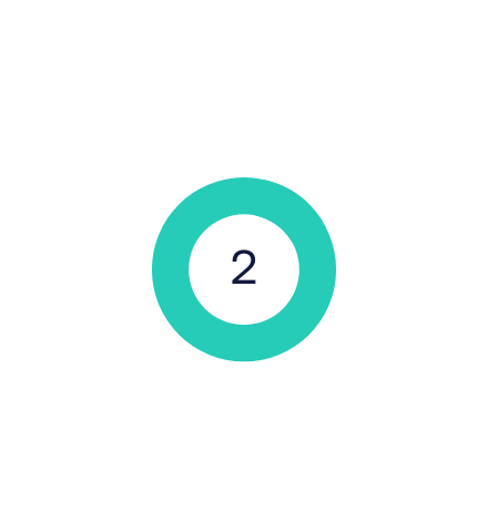 Graphic of the numeral 2 in a circle